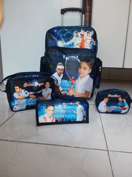 Kit escolar 4 pças