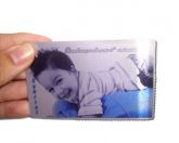 Placas de metal prateada 5,5x8