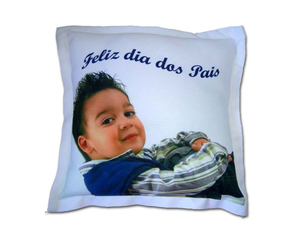 capa de almofada 40x40 foto em 1 lado